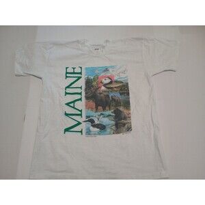 VTG 91'S MAINE NATIONAL PARK ROGER C.WILLIAMS T-Shirt Anvil Large